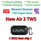 TWS-наушники ginfs-3 Беспроводные с датчиком освещенности, зарядным чехлом и поддержкой Bluetooth 5,2