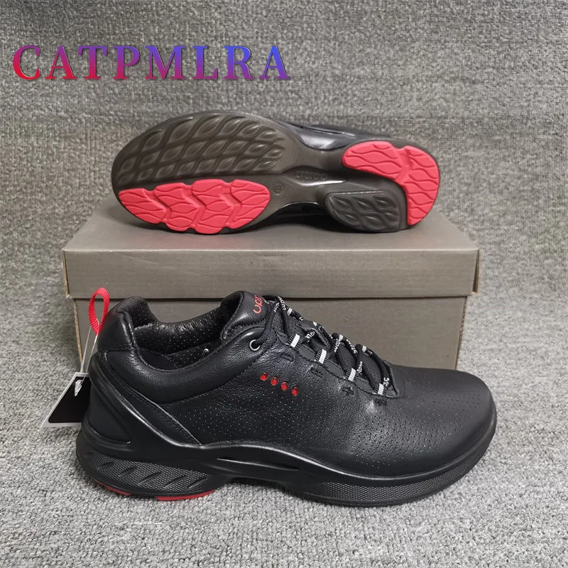 

Original Waterproof Golf Shoes Genuine Leather 39-45 Blue Red Non-Slip Shoes Men Golf Spring Professional Golf Shoe Spikes