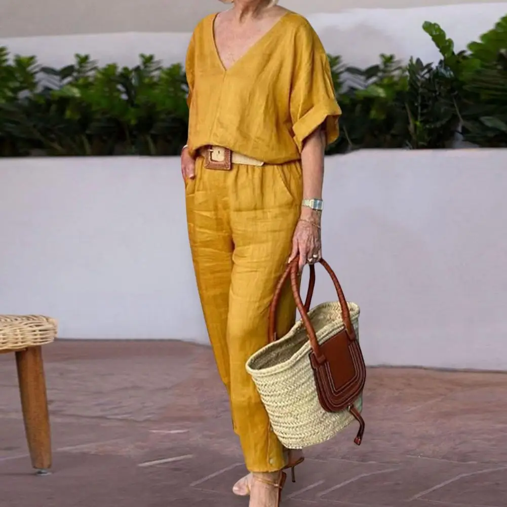 

Loose Leisure Long Sleeve Ankle Length for Work Top Pants Suit Loose Leisure Long Sleeve Ankle Length for Work