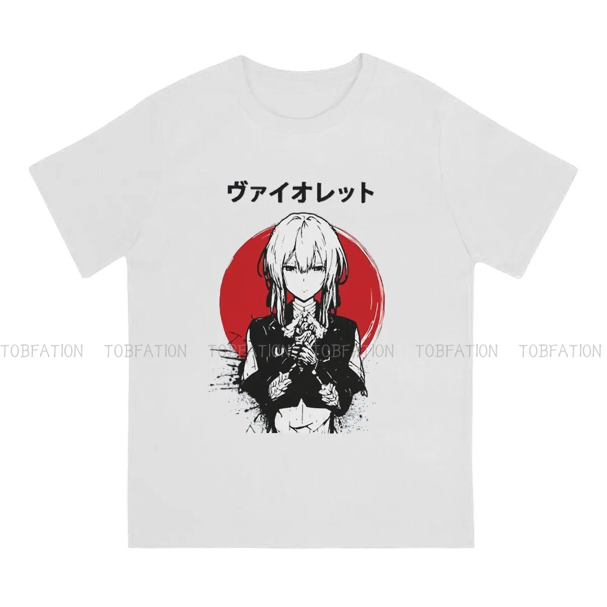 Футболка фиолетовая эверсад Гилберт аниме человек закат необходимая