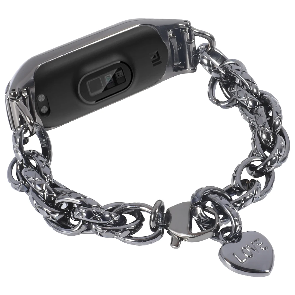 

Metal Strap for Xiaomi Mi Band 8 7 6 5 4 Correa Women Smart Accessory Stainless Steel Bracelet Wristband for Xiaomi Mi Band 8 7