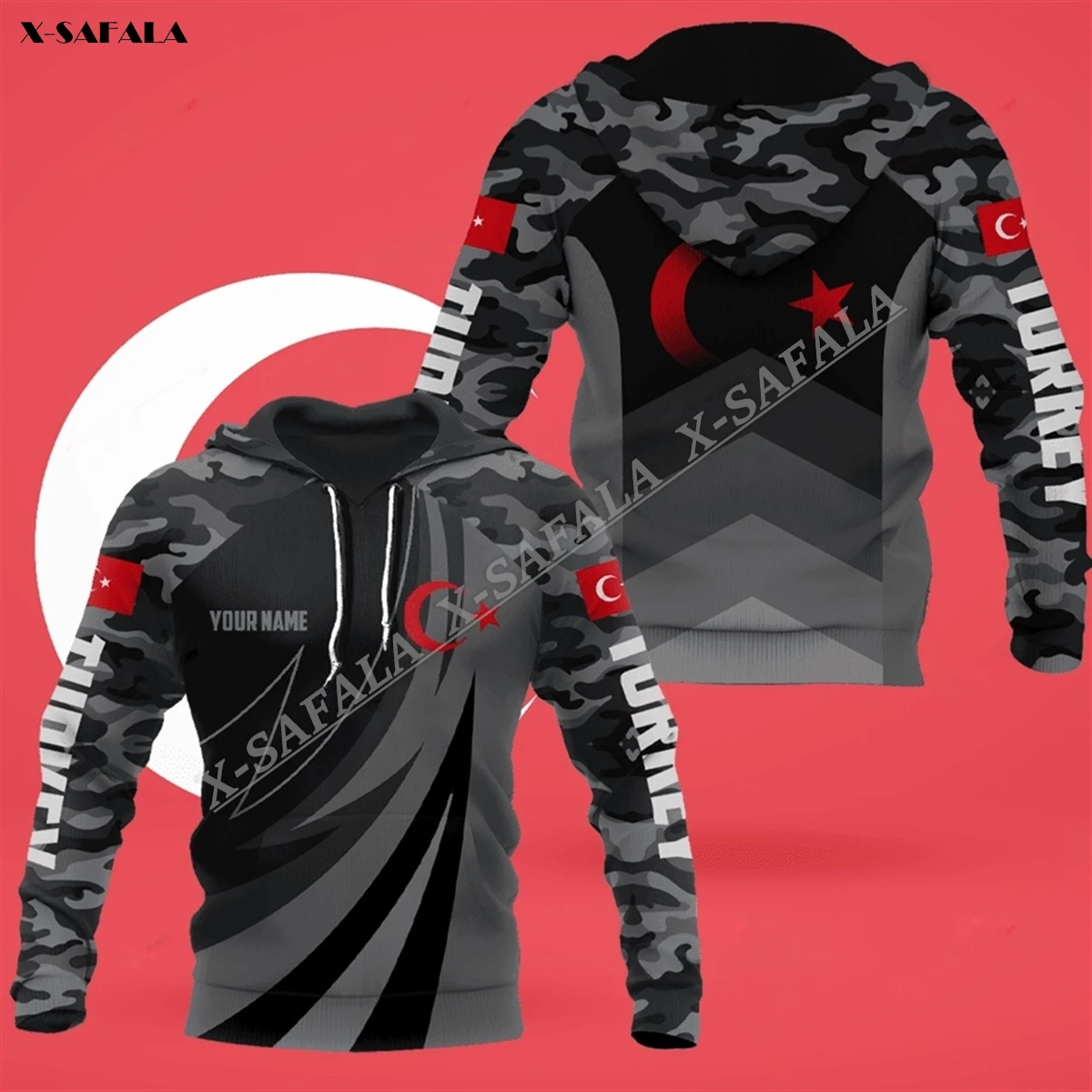 

Спортивная камуфляжная толстовка с 3D-принтом турецкого флага, армейский Ветеран, весна-осень, мужская верхняя одежда, рубашка, пуловер, свитшот с капюшоном, Повседневная футболка