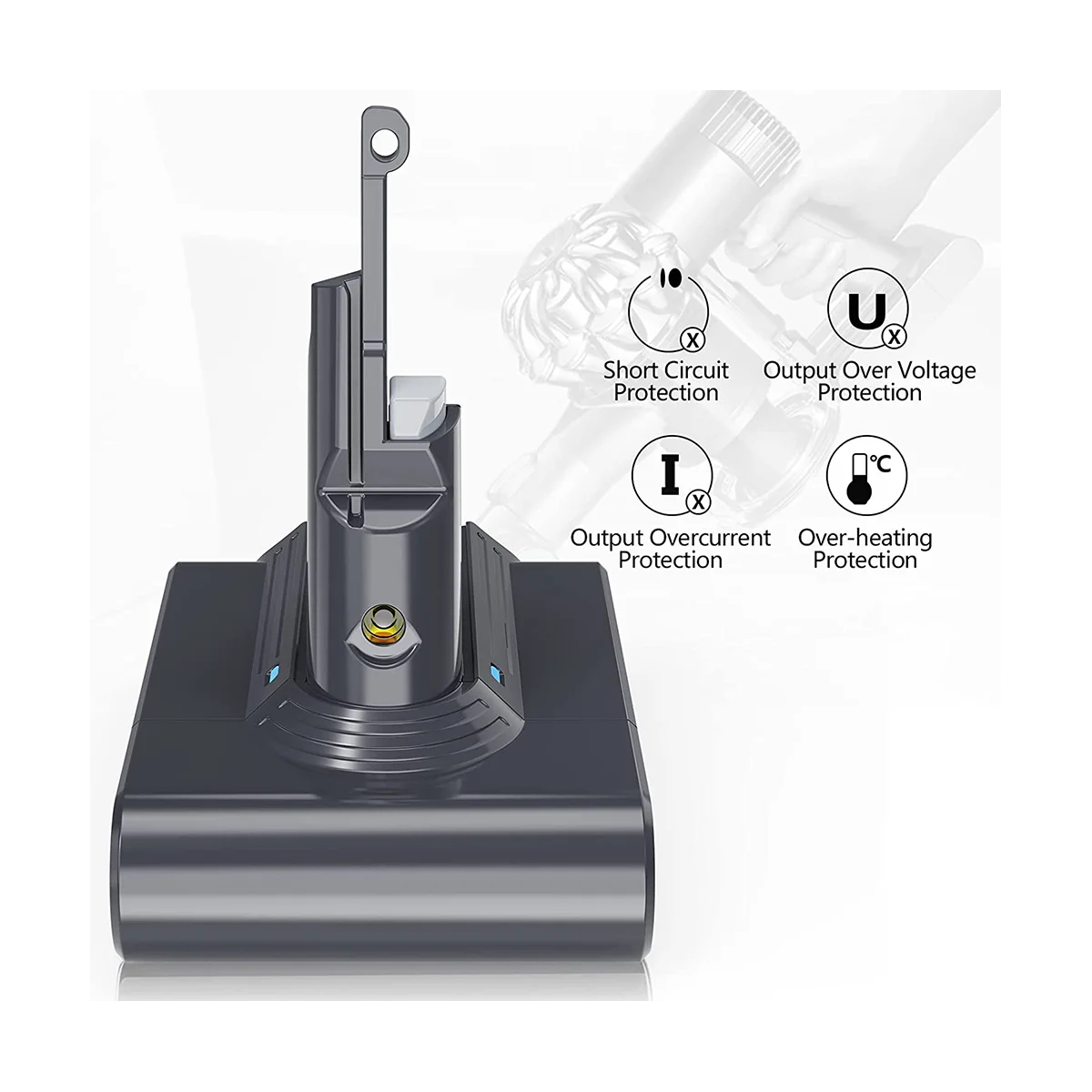 Замените адаптер батареи V7 + предварительный фильтр 21 6 В для пылесосов