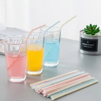 1000 disposable straws pearl milk tea individual packaging color juice soy milk plastic plastic straws kitchen accessories