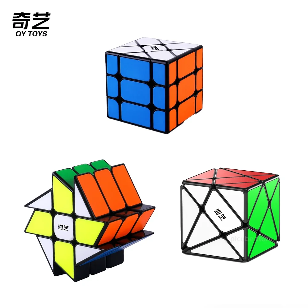 Пикуб QiYi Ветряная Мельница S-Cube Fisher S-Axis Черный Волшебный Куб-головоломка Игрушка