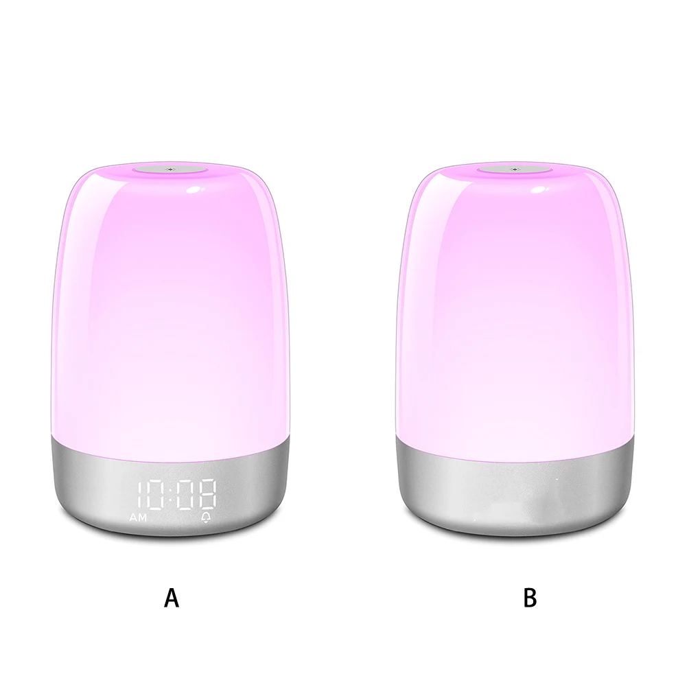 

Wake-Up Night Light Simulation Dimmable Bedside Lamp Nightstand Lights