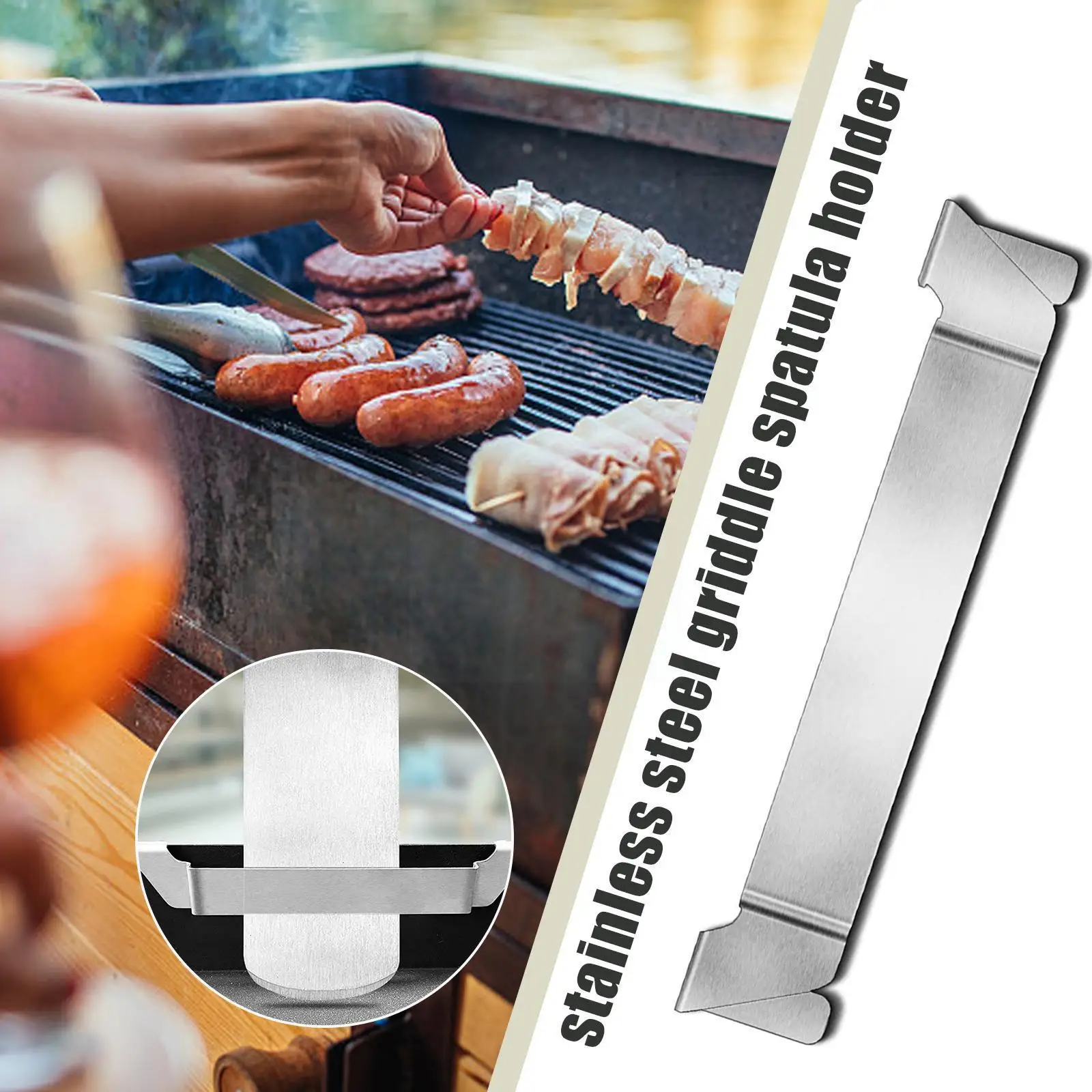 

Стальная подставка для гриля, инструмент для барбекю, подставка для гриля, аксессуары для гриля с плоским верхом и другой решеткой для гриля...