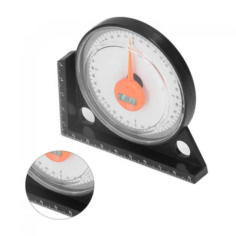 

Mini Measuring Inclinometer Slope Angle Finder Protractor Tilt with Magnetic Base Spirit Level Clinometer Gauge Gauging Tool