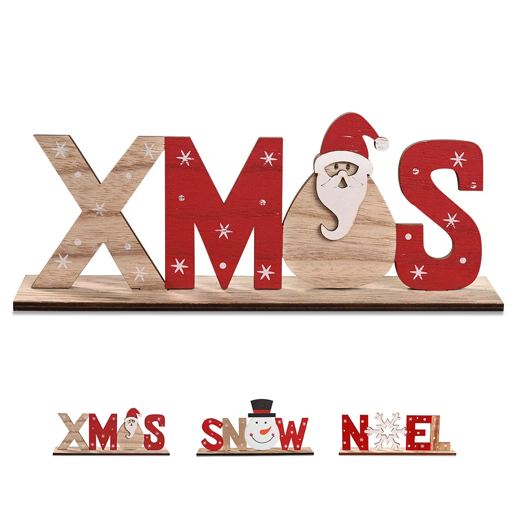 

Новинка 2021, украшение для новогодних букв, витрина магазина, деревянные буквы, рождественские подарки