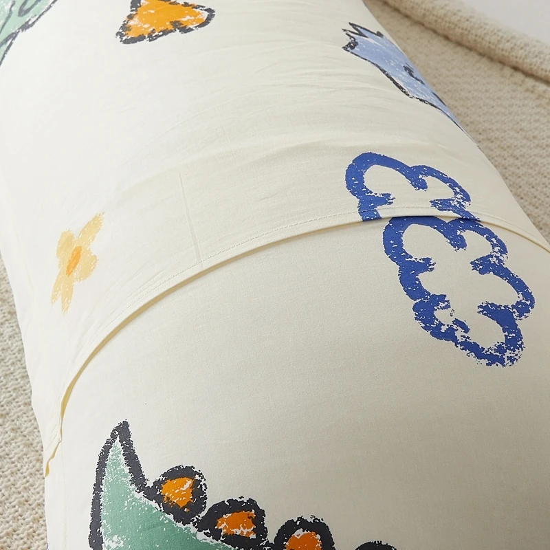 Чехол для подушки с изображением динозавра мальчиков и девочек хлопковая