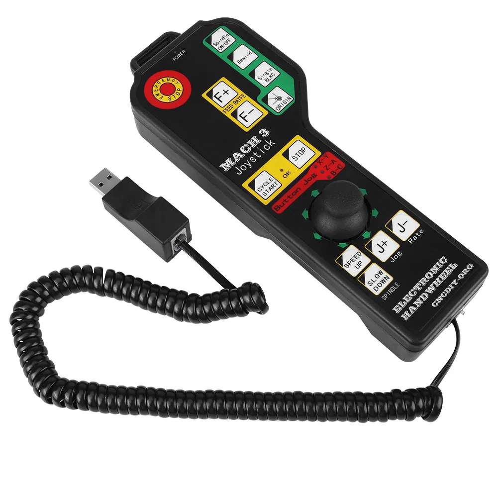 

CNC Engraving Machine Manual Controller USB Connector 6-axle Control for Mach3