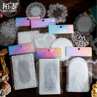 pet lace border castle flower window collage card retro drama ins hand account transparent decorative material stickers kawaii