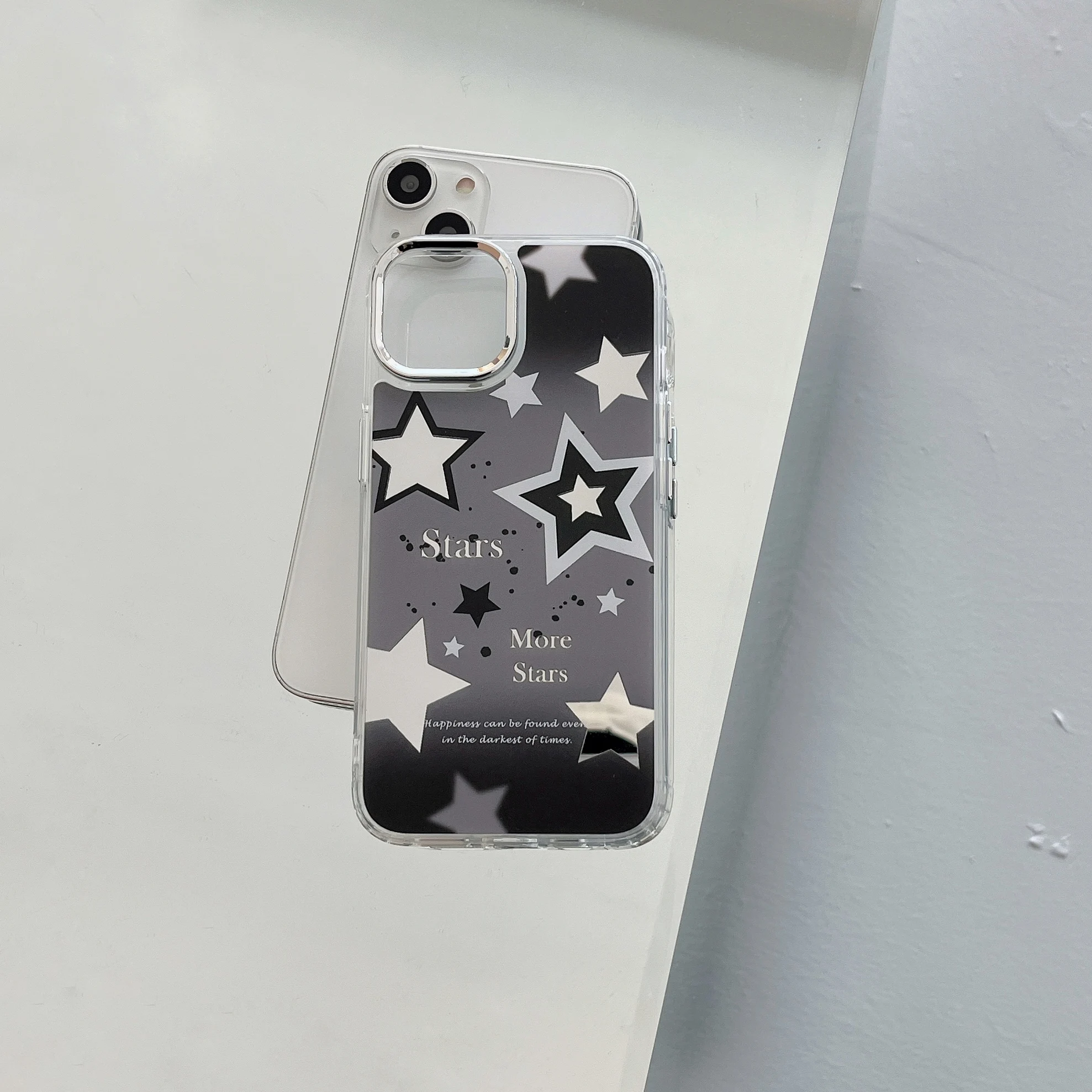 The latest version is applicable to iPhone14promax phone case mirror 13promax personality 12promax popular girl 11 star pattern
