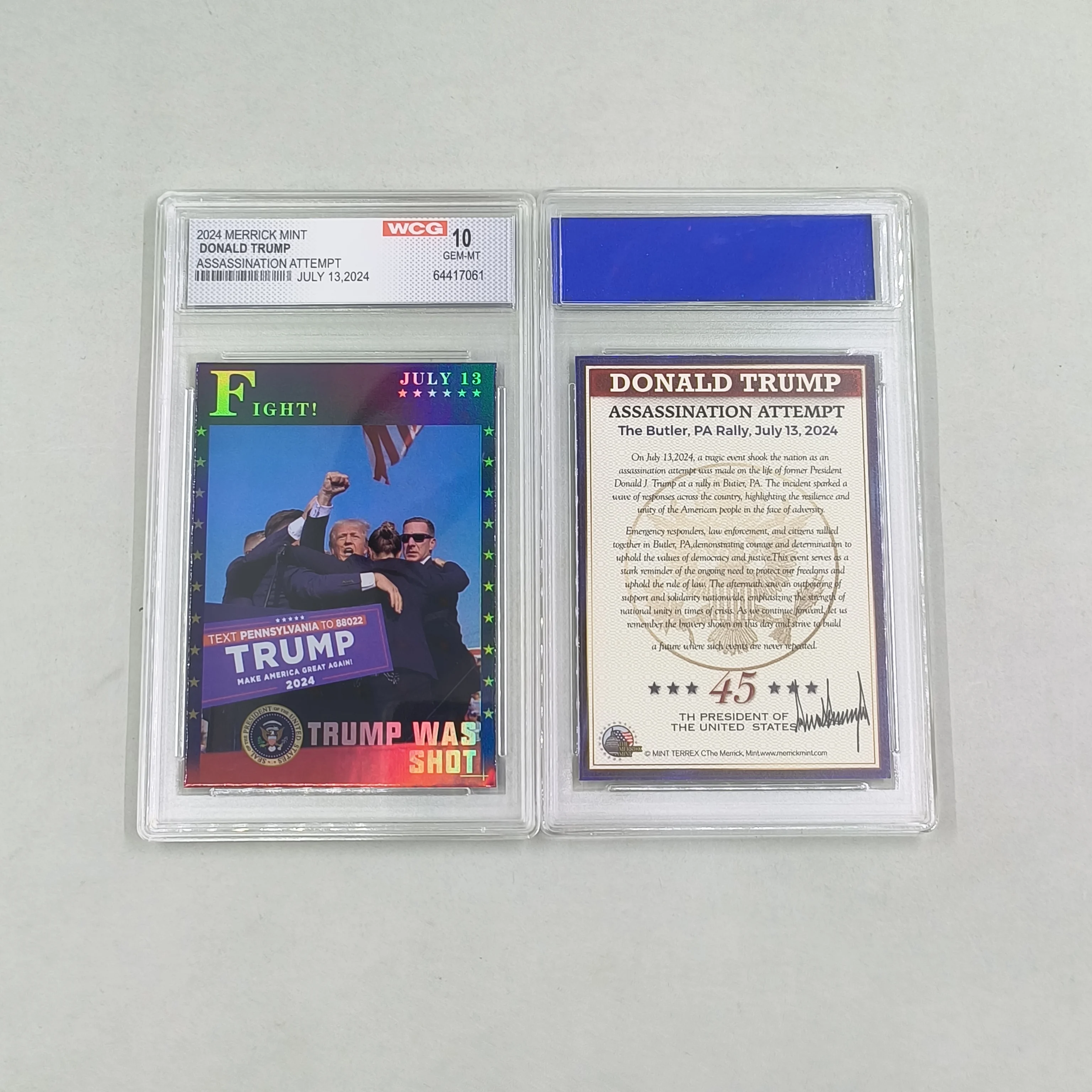 1 шт. изысканная торговая карта с изображением Трампа 2024 сделайте Америку