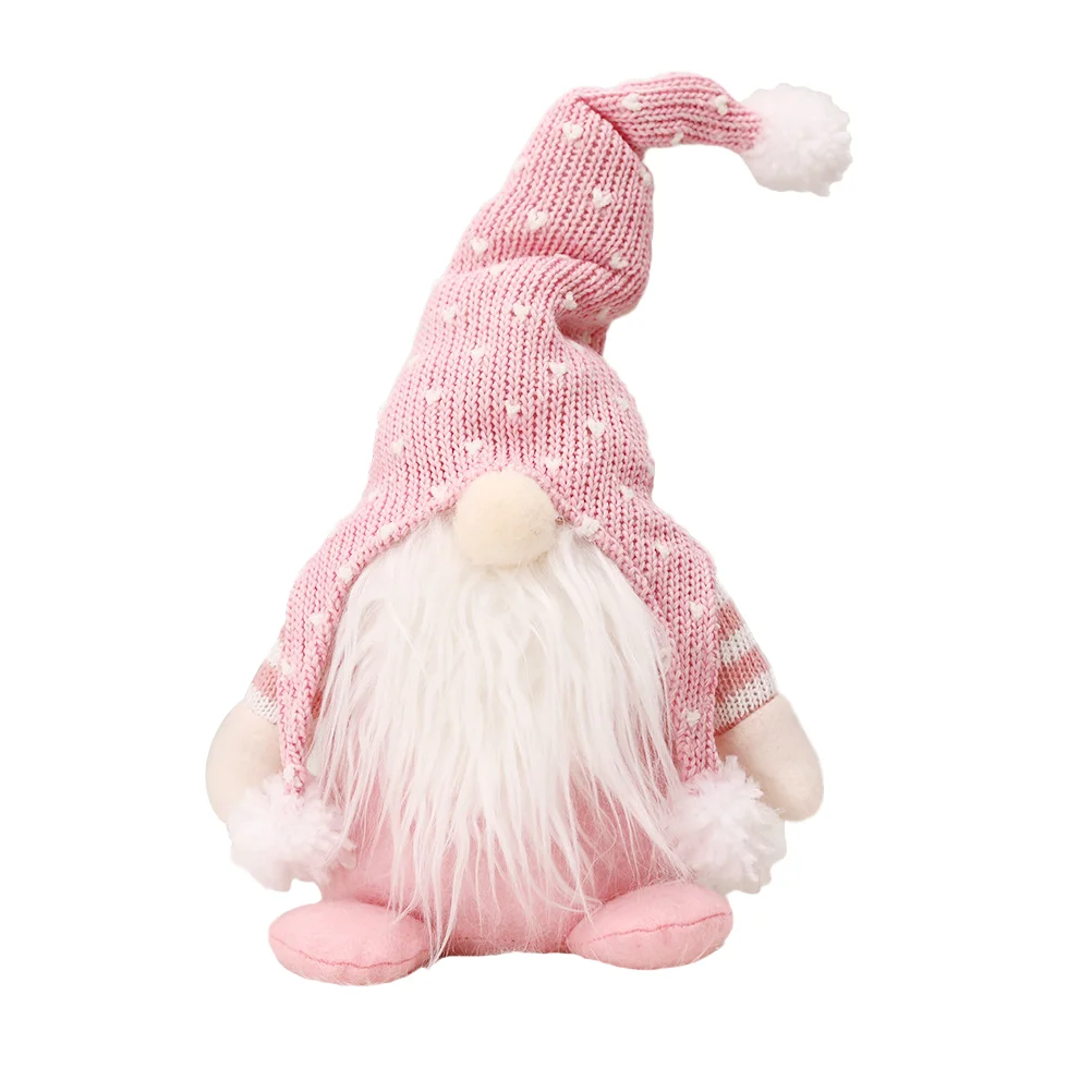 

1pc Beautiful Creative Xmas Gnome Dwarf Figurine Faceless Kids