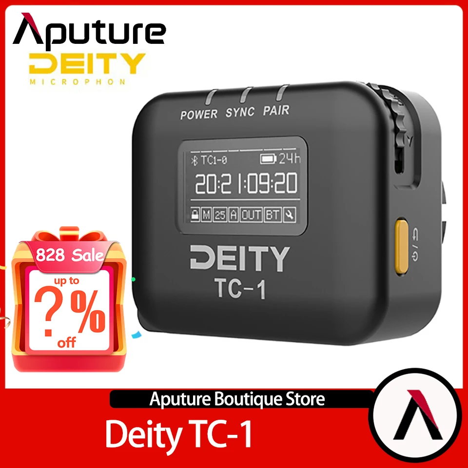 

Deity TC-1 Microphone Time Coder Portable Omnidirectional Wireless Mic for Video Living Streaming