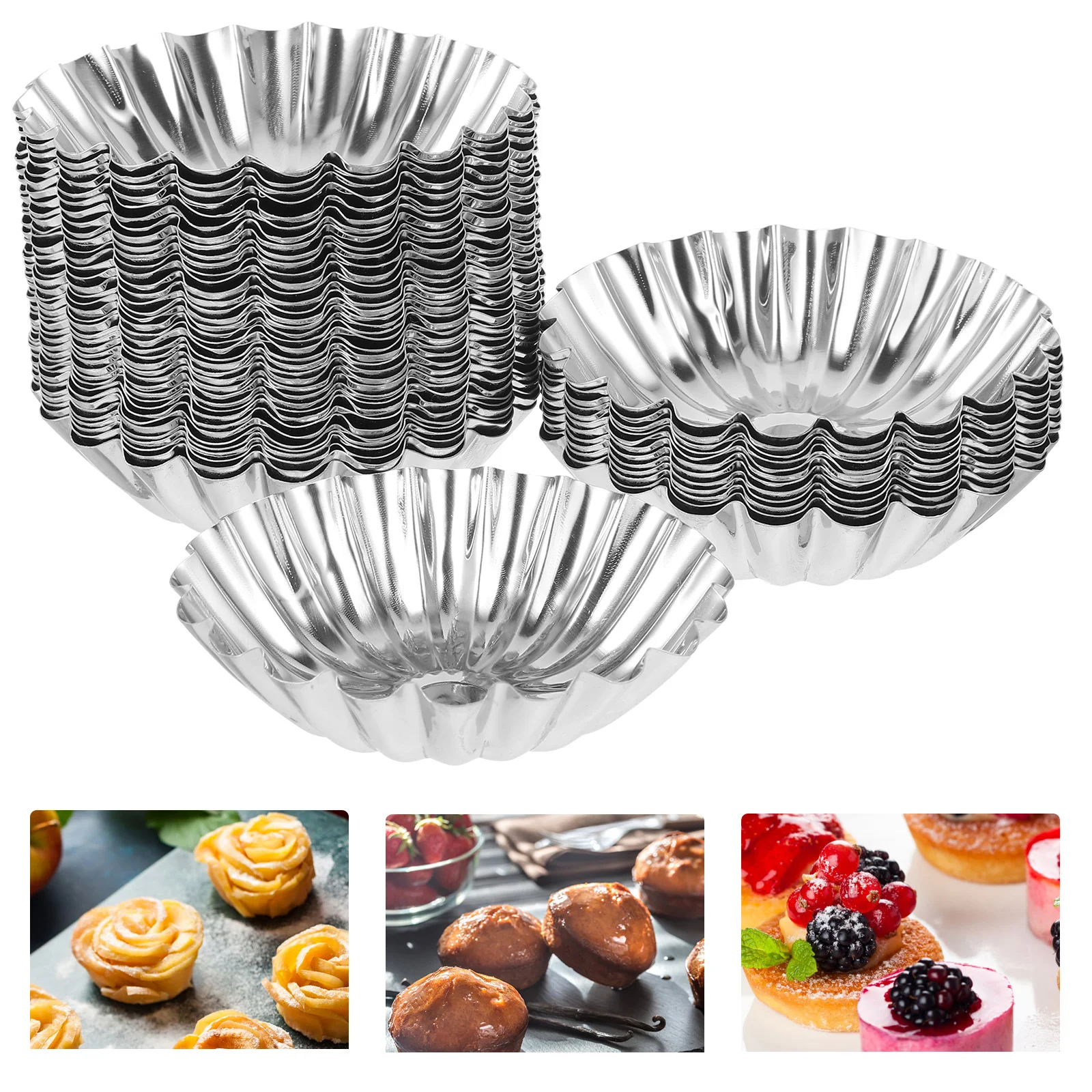 

Egg Tart Mold Cooking Molds DIY Household Baking Nonstick Kitchen Decorative