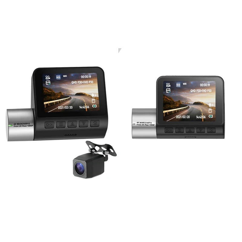 

Dash Cam With Wifi GPS Full HD Wide Angle Camera Night Vision Loop Recording