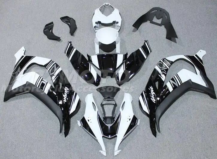 

4Gifts New ABS Motorcycle Fairings Kit Fit For Kawasaki Ninja ZX-10R 2016 2017 2018 2019 ZX10R 16 17 18 19 Bodywork Set White