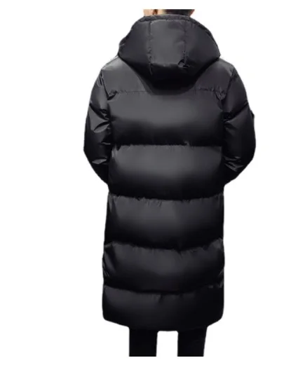 

2022NEW Winter Jackets For Men Hooded Casual Long Down Jackets Thicker Warm Parkas New Male Outwear Winter Coats Slim Fit