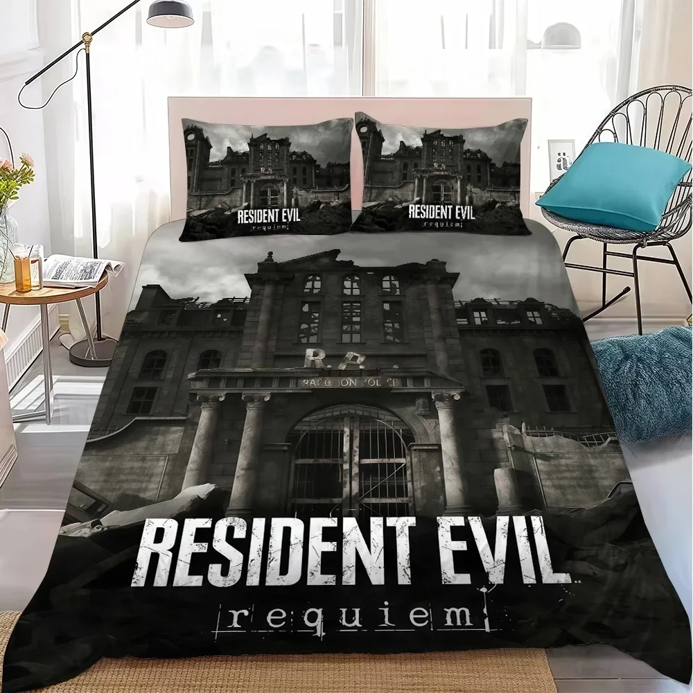 Фото Комплект постельного белья R-Resident Evil Requiem: Мягкое, комфортное, летнее, для студенческих общежитий, дома, детской кроватки. Хит продаж. №3
