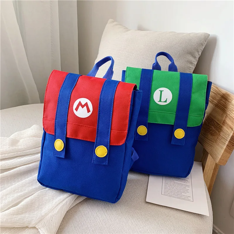 

Children's School Bag Cute Square Shape Kindergarten Backpacks Bright Color mochila Boys Girls Baby рюкзак Cartoon Canvas Bags