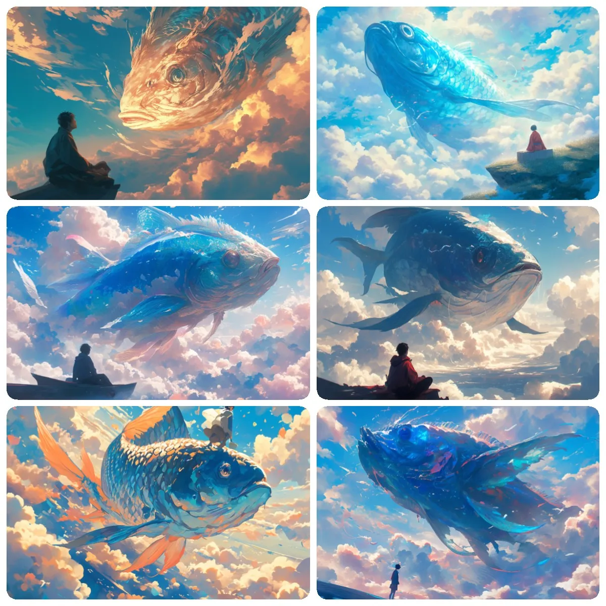 5D Набор Для Алмазной Живописи Сделай Сам Большая Рыбка Вышивка Крестиком Круглая