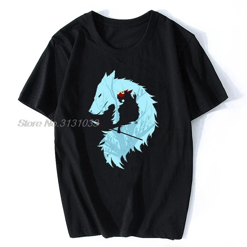 

Princess Mononoke Anime T-Shirt, Studio Ghibli Women'S Tee Custom Printed T Shirt Men Cotton Tshirt Harajuku Streetwear