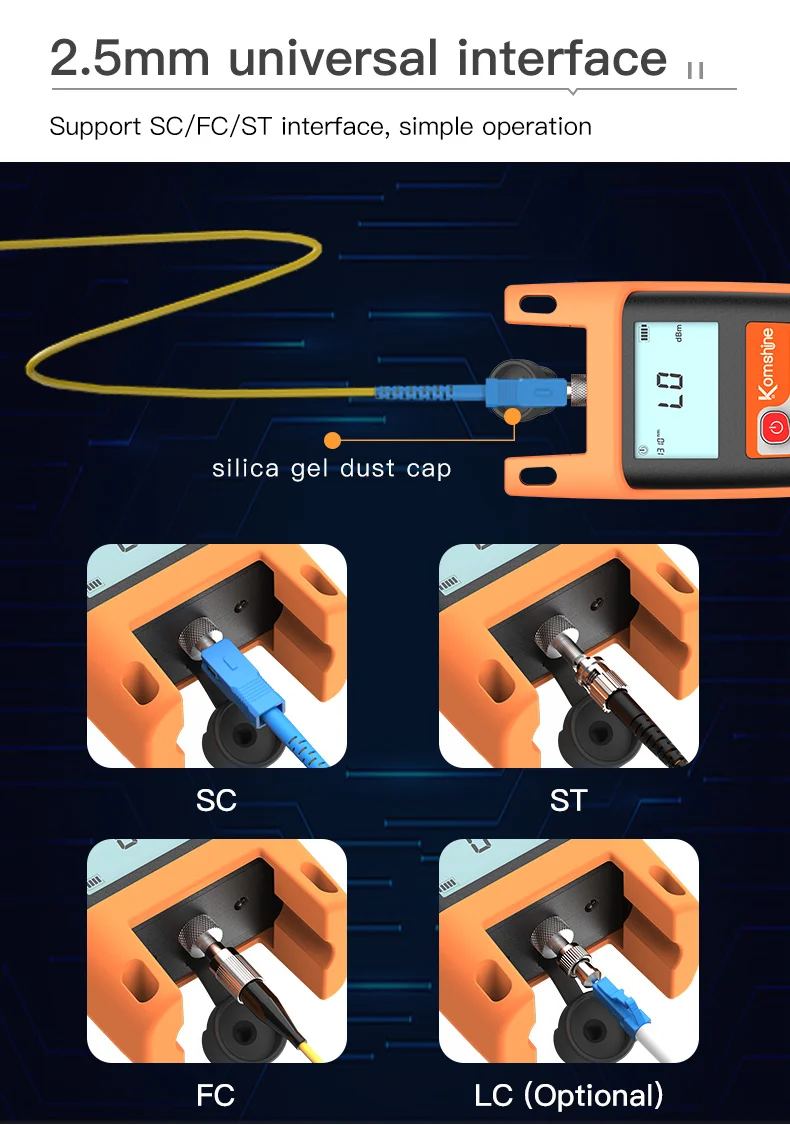 Новинка 2023 года диапазон измерений KPM-25M -70 ~ + 6 дБм и -50 26 измеритель оптической