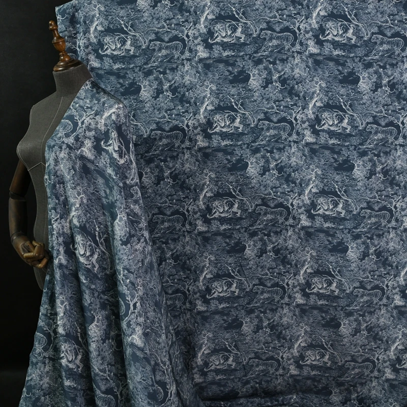 

Jacquard Silk Fabric 140cm Width 23 Momme Heavy Crepe Mulberry Silk Soft Cloth For Dress Shirt Scarf Fabric Per Meter