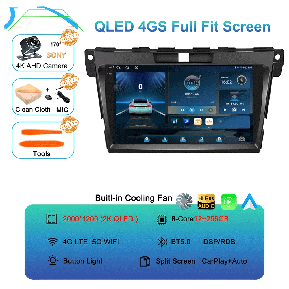 

Android 15 Carplay для MAZDA CX-7 CX7 2007 2008 2009 2010 2011 2012 2013 2014 Автомобильный радио стерео мультимедийный плеер 2din головное устройство