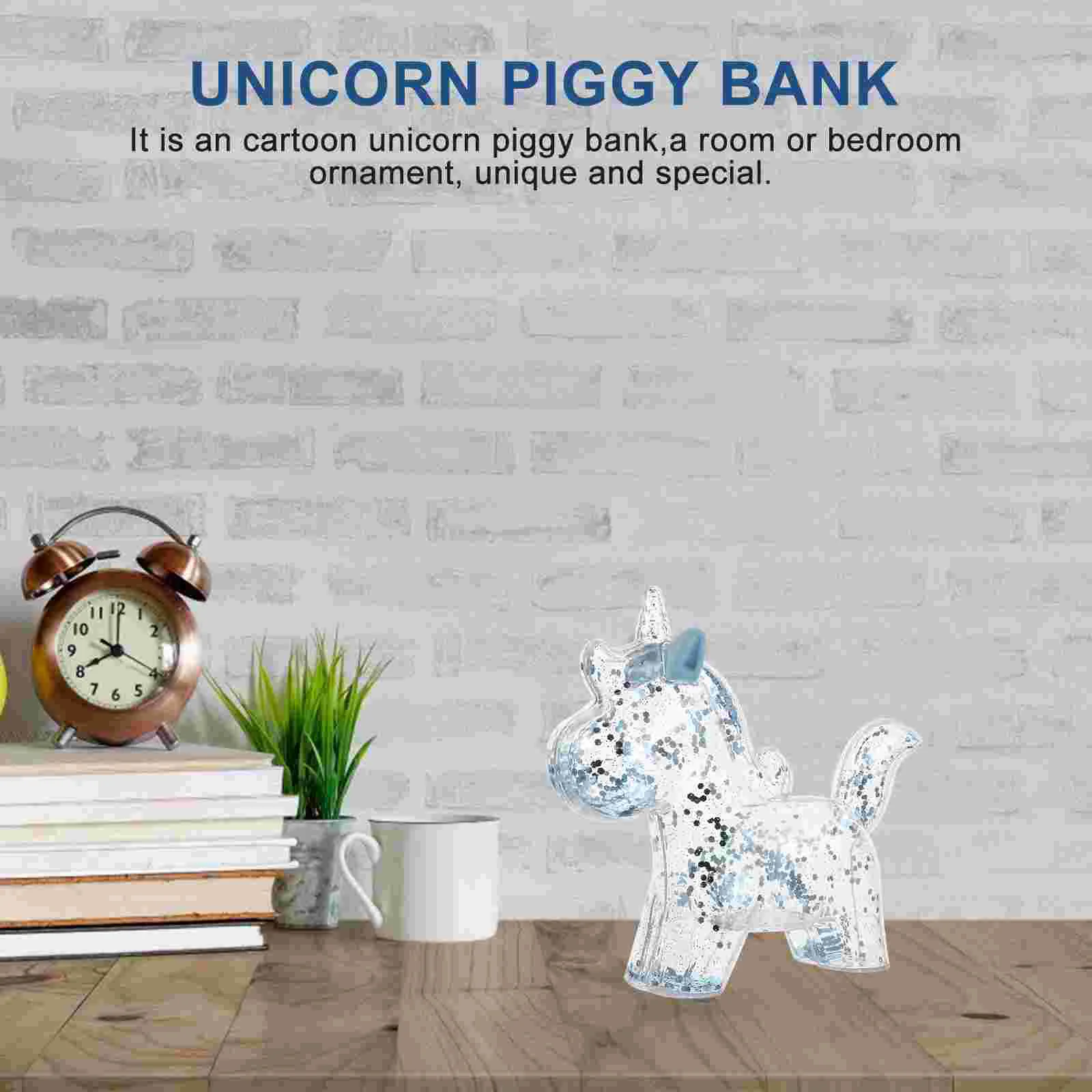 Единорог копилка украшение для монет прозрачный горшок экономии мальчиков и