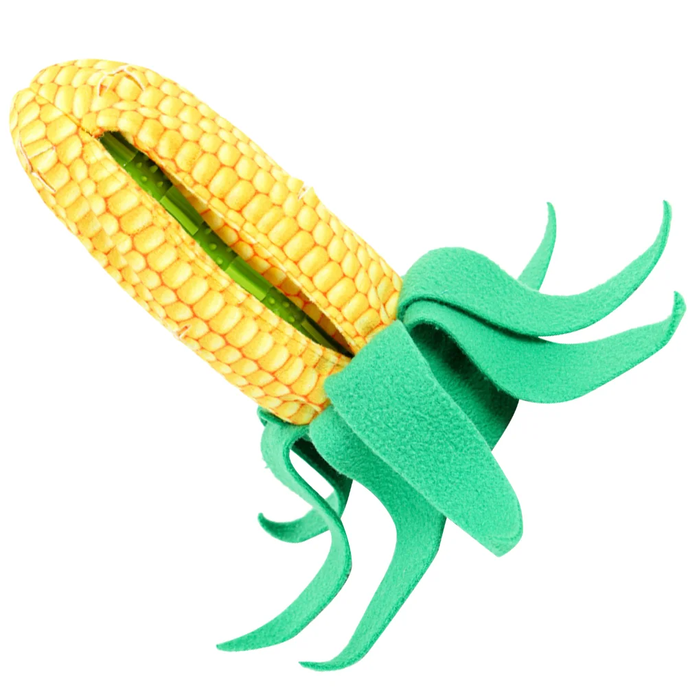 

Dog Bite Portable Corn Shape Teething Resistant Bitinghiding Cartoon Chew