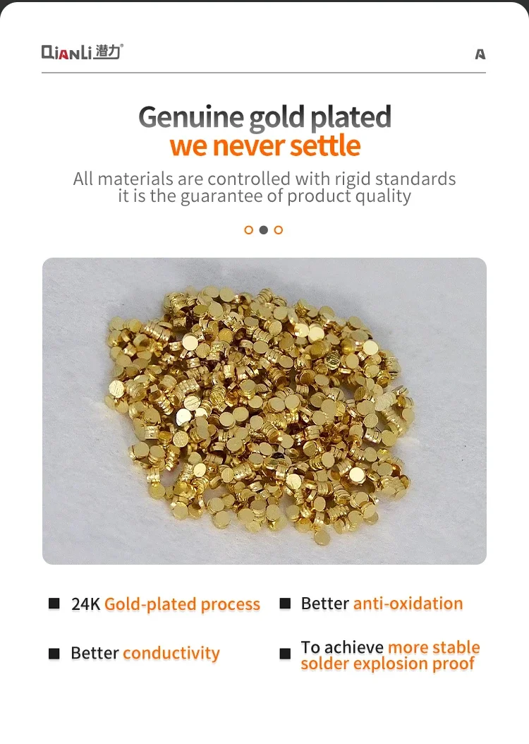 Qianli iAtlas 24k Взрывозащищенная позолоченная искусственная ремонт Shim для