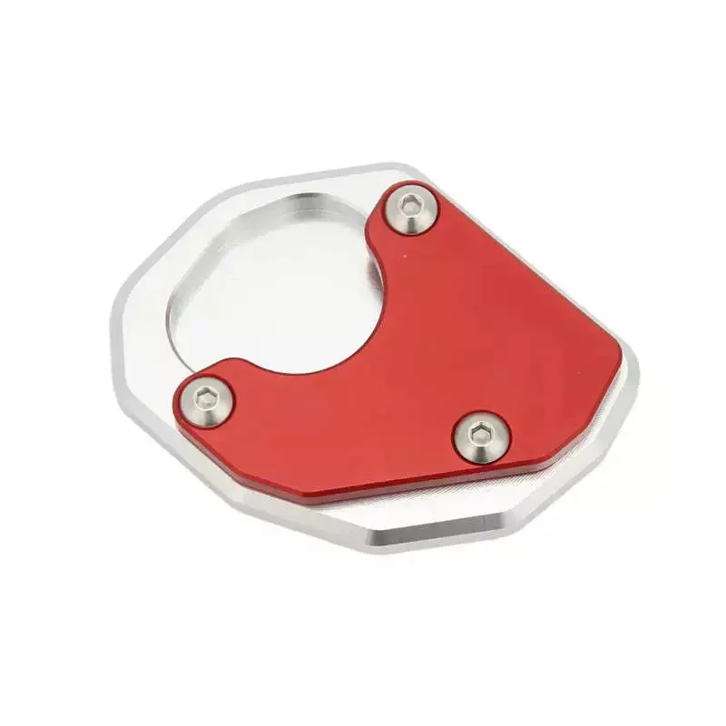 

Enlarger Plate Red Anti Slip Secure Support Side Stand Extension Pad Aluminium Alloy for Motorcycle
