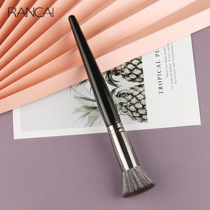 

RANCAI 1Pcs Make Up Brush Tool Loose Powder Foundation Contour Brush Angled Blusher Face Cosmetics Beauty Makeup brushes Tools