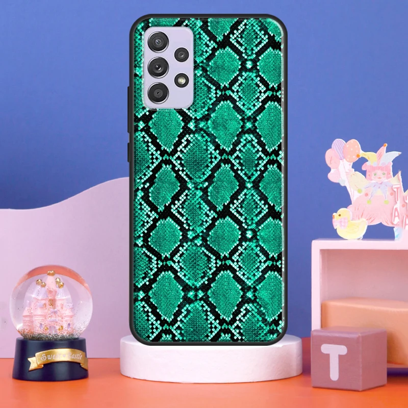 Чехол для телефона Python Snake Skin для Samsung A52 A72 A32 A12 A22 A71 A51 A14 A54 A52S A34 A70 A13 A33 A53 A73.