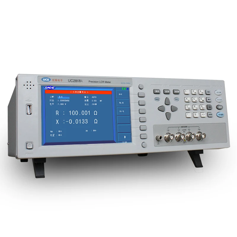 Фото Высокочастотный цифровой измеритель LCR UCE UC2868A/UC2867/UC2866 с 7-дюймовым цветным TFT-экраном, 4-параметрическим дисплеем №1
