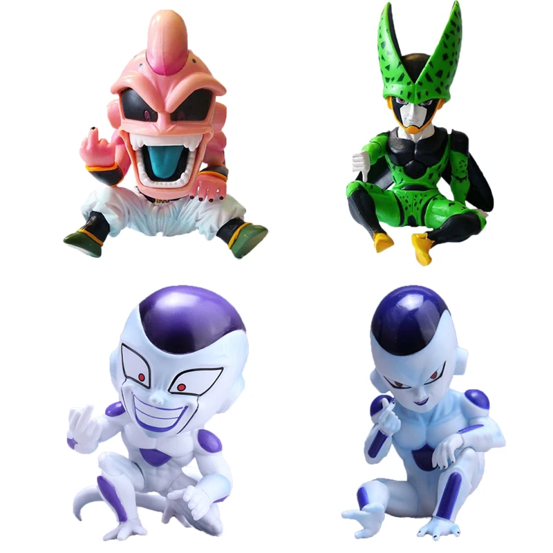 

13cm Dragon Ball Z Kids Frieza Cell Majin Buu Cute PVC Action Figure Collection Brinquedos Model Toys Kids Gift
