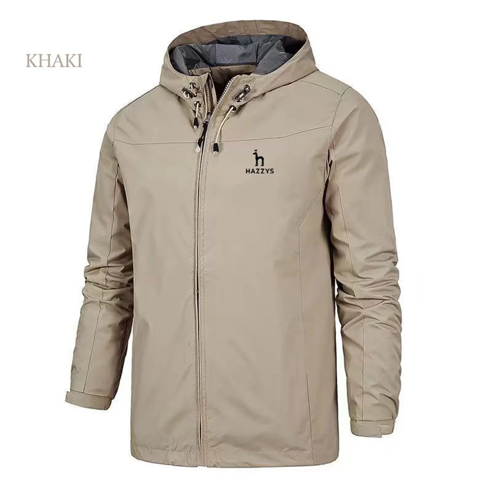 

HAZZYS Spring Summer Fall Skinny Golf Jacket 2022 Fashion Casual hooded trench coat Zipper Bomber S-5xl sportswear