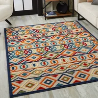 Indoor Outdoor Area Rug 59"x39" Durable Multi Pattern Carpet Rugs for Bedroom Home Living Room Decor