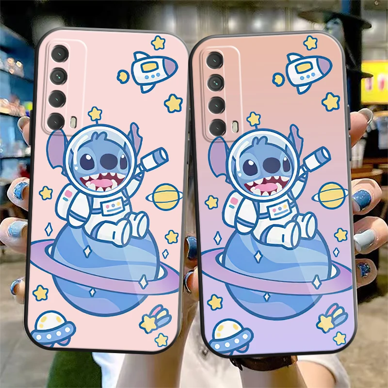 

Disney Stitch Cute Phone Case For Huawei Honor 10 V10 10i 10 Lite 20 V20 20i 20 Lite 30S 30 Lite Pro Coque Liquid Silicon Funda