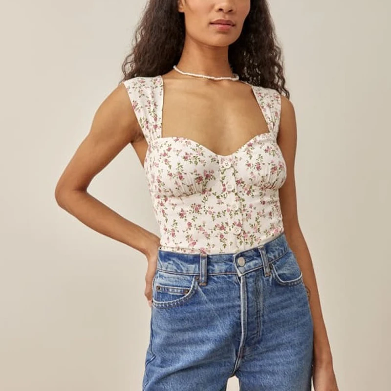 

Summer Women's Casual Print Slim Camisole