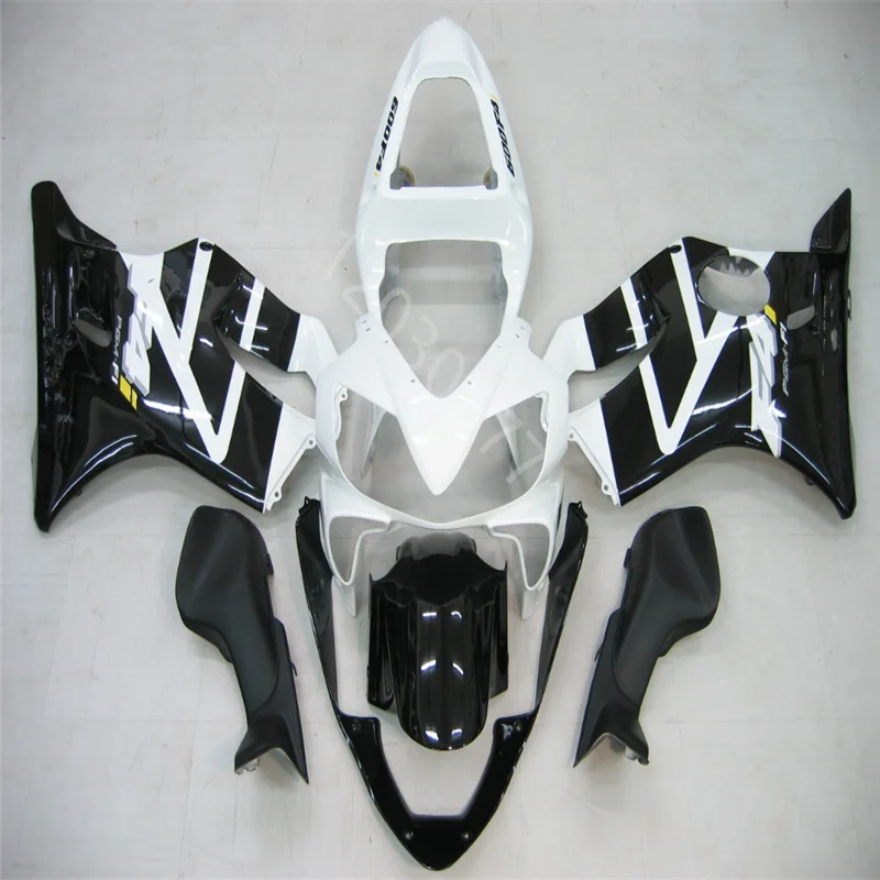 

Черно-белые комплекты обтекателей подходят для honda CBR600 F4i 2001 2003 CBR600 F4i01 03 инъекция мотоциклетная крышка набор аксессуаров + подарок