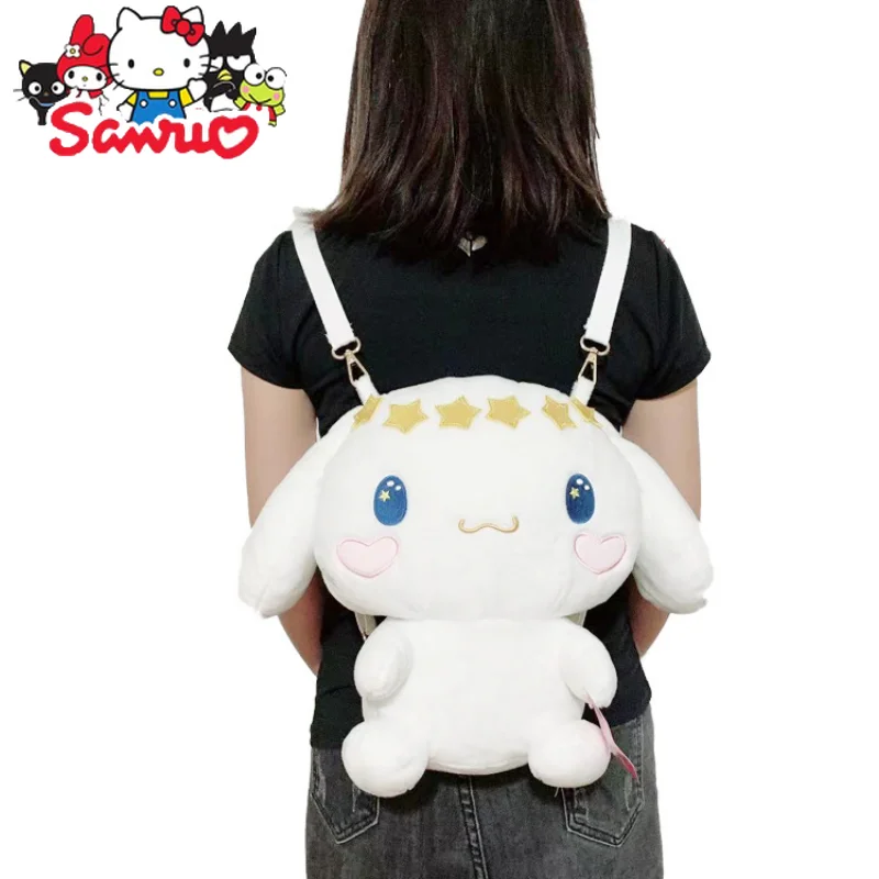 

Sanrio Cinnamoroll Toy Doll Backpack Travel Storage Japanese Cartoon Kawaii Room Decor Soft Anime Doll Decortoy Gifts 28cm