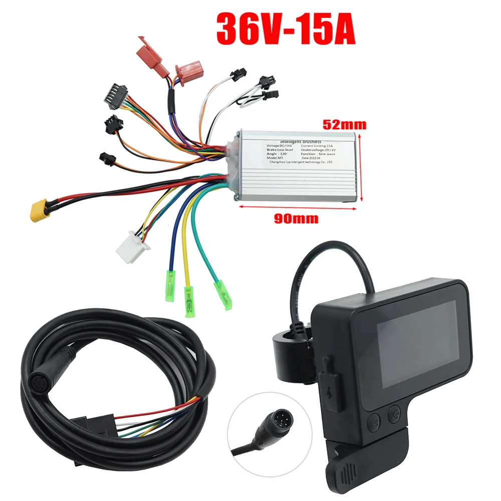 

36V, 48V Intelligent Brushless Motor Controller, Speed LCD Display, Applicable to Electric Scooters, Bicycle Parts