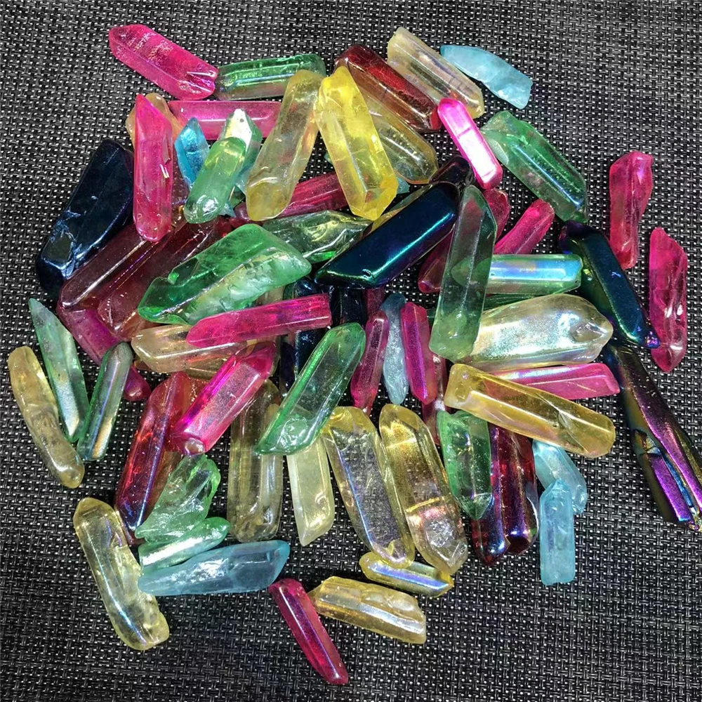 

Crystal Specimen Quartz Aura Point Wand Reiki Healing Home Room Decoration Jewelry Rainbow Fengshui