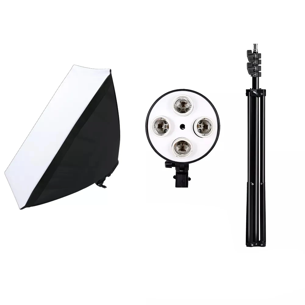 

Осветительный комплект для фотостудии, 4 лампы, E27, 50x70 см