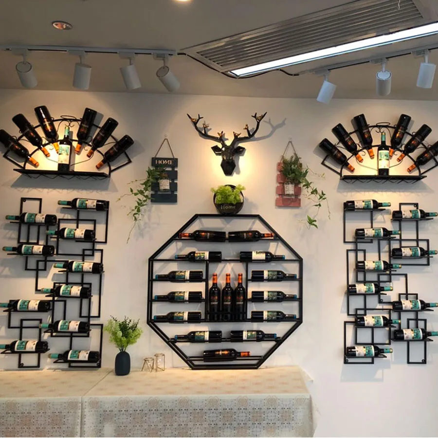 Скандинавская Винная стойка миниатюрный винтажный настенный органайзер для