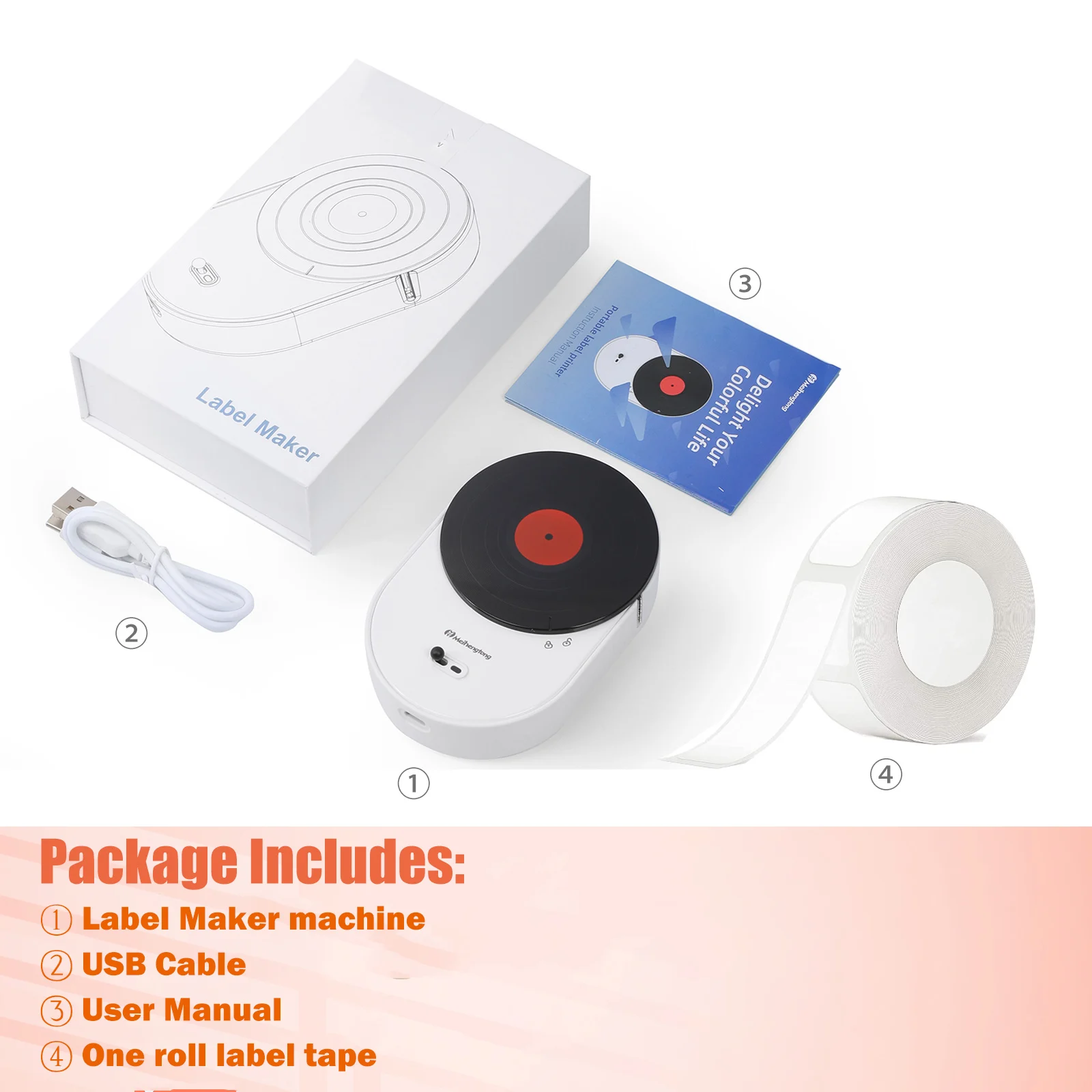 Milestone Minimalist mini Labeling Machine Sticking Labels Supermarket Items Convenient Printer To Paste Barcode Classification - купить по